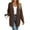 A02 Coffee, variant on Women’s Open Front Cardigan Sweater, Long Sleeve Knit Cardigan with Pockets, Lightweight Casual Draped Coatigan Jacket for Fall Winter Spring