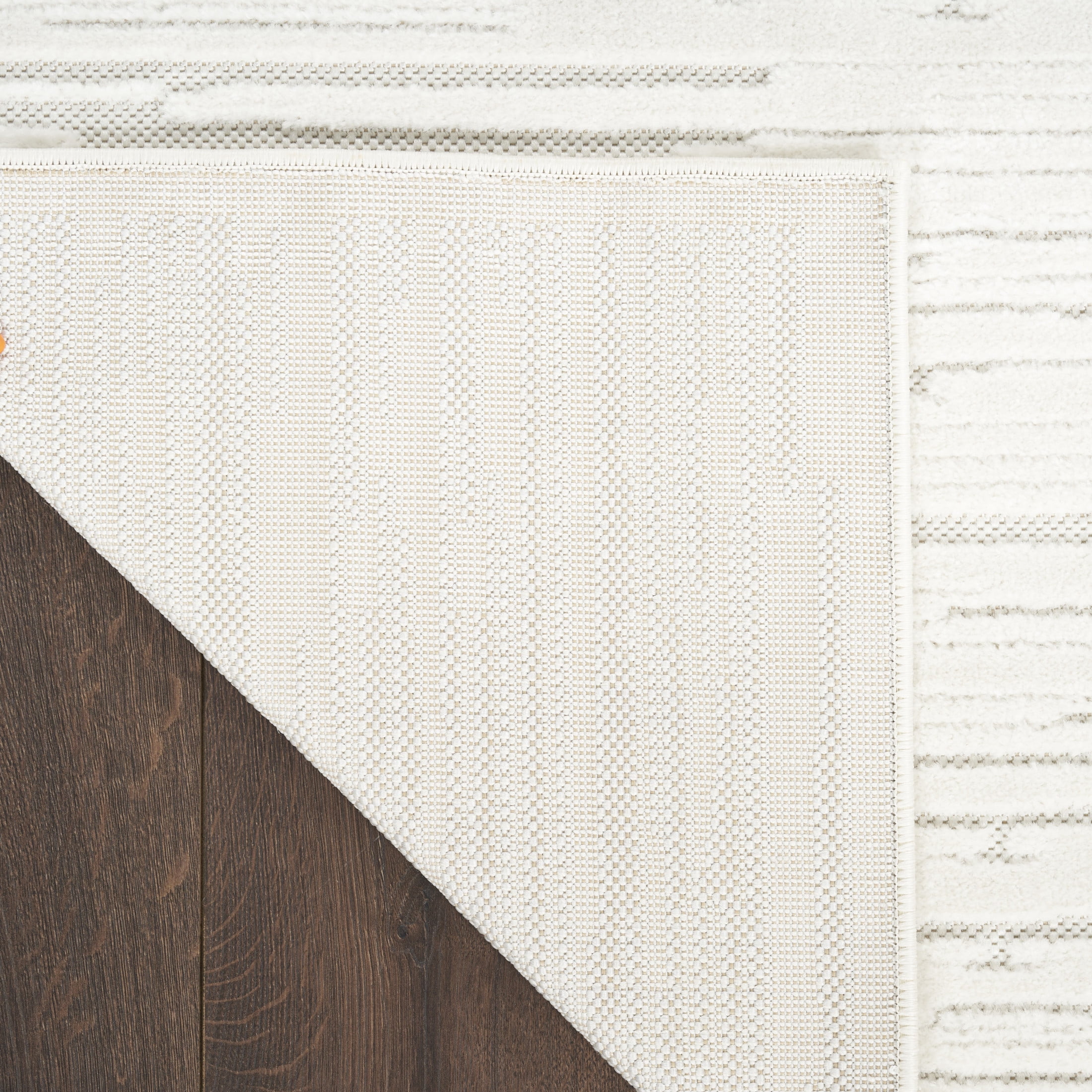 Nourison Care Free 3'11" x 5'11" Ivory Modern Indoor Rug