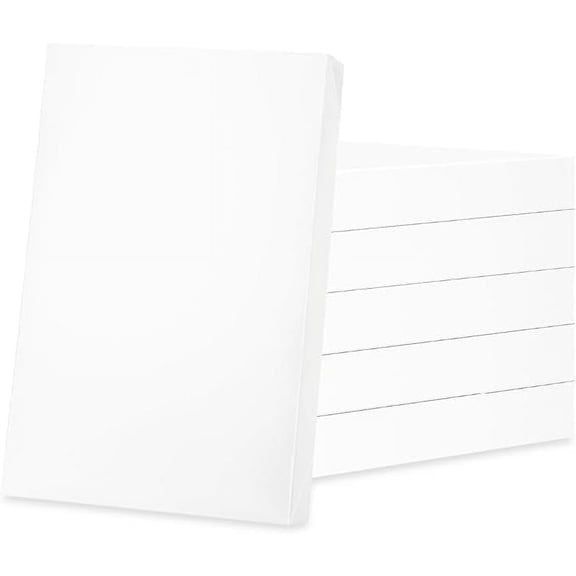 JINMING 6 Gift Boxes with Lids 11x8.5x1.5 Inches White Shirt Boxes Gift Boxes for Clothes Gift Wrap Boxes (Grain Texture White)