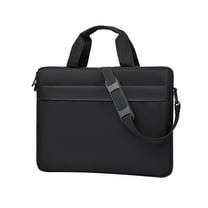 RBCKVXZ 15.6 inch Laptop Bag Business Briefcase Water-proof Notebook Messenger Shoulder Bag for 15.6" Laptop Or Tablet, Stylish, Fabric, Lightweight, Business Casual (Black)