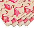thumbnail image 4 of Pimpernel Sara Miller London Flamingo Collection Sets de Table Ensemble de 4 Tapis Résistants à la Chaleur Set de Sets de Table Rigides avec Support en Liège pour Table à Manger Mesure 15.7 x 11.7, 4 of 4