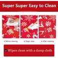 thumbnail image 2 of UMINEUX Christmas Tablecloth with Flannel Backing, Waterproof Wipeable Vinyl Rectangle Table Cover for Xmas Parties/Wedding/Holiday/Decoration Use - Heavy Duty Table Cover(60x84 Inch, Elk), 2 of 7
