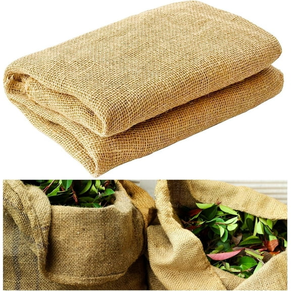 40" X 20 Feet Burlap Fabric,High Density Jute Fiber Burlap Roll for Garden Tree Wrap,Multipurpose Erosion Control Blanket for Home,Outdoor Gardening,Weed Barrier and Party Decor