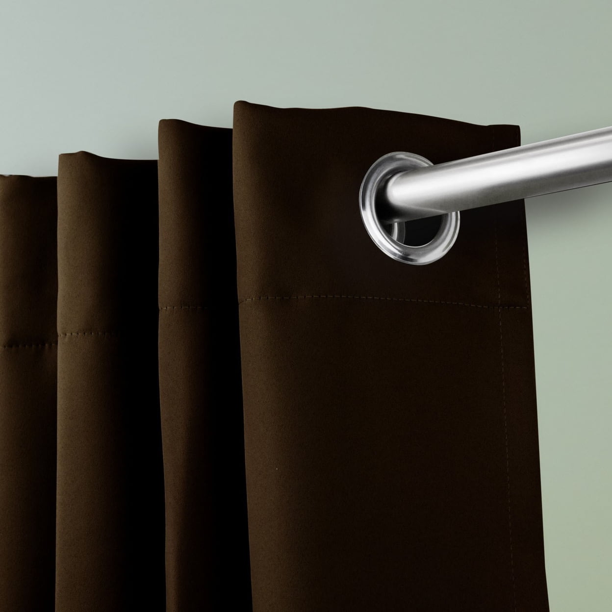 Premium Heavy Duty Room Divider Curtain / Patio Curtain with Grommet 1 Panel - Chocolate 120" x 96"
