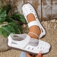 thumbnail image 4 of Xfvqtps Womens Casual Walking Sandals Closed Toe Sandals Hook and Loop Strap Hollow out Breathable Comfortable Shoes, 4 of 9