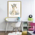 thumbnail image 3 of Stupell Industries Eclectic Watercolor Nursery Giraffe Gold Floating Frame Canvas Art, 25 x 31, by LSR Design Studio, 3 of 8