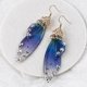thumbnail image 4 of Pendientes Largos Coloridos Con Alas De Cigarra, Pendientes De Cristal Con Alas De Mariposa Transparentes Para Novia Para Mujer matsuzay AP005642-00, 4 of 6