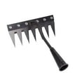 thumbnail image 1 of S SERENABLE Weeding Rake Garden Hand Rake for Tilling Soil Cultivating Vegetable Plowing 7 teeth, 1 of 9