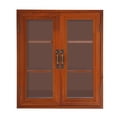 thumbnail image 6 of Wood Storage Cabinet 3-Tier Storage Cupboards Double Door Pantry Cabinet Brown, 6 of 17