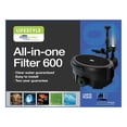 thumbnail image 2 of Pennington Aquagarden, Inpond 5 in 1 Pond & Water Pump, Filter, UV Clarifier, LED Spotlight and Fountain, All in One solution for a Clean, Clear, and Beautiful pond, for Ponds up to 600 Gallons, 2 of 5