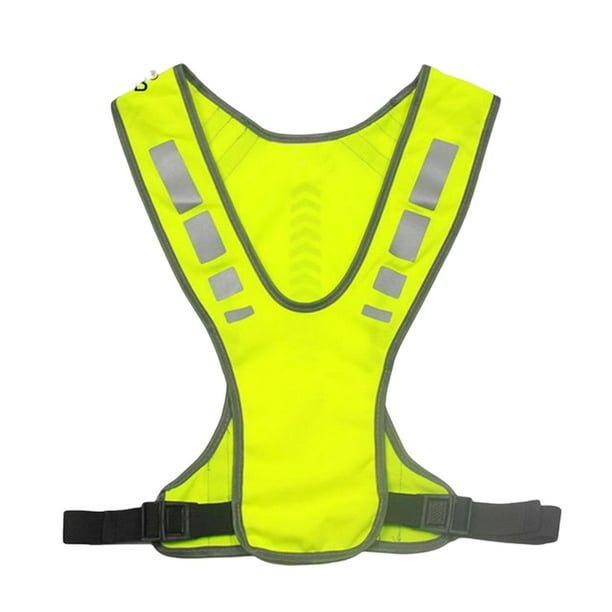 Chaleco reflectante con bolsillo shamjiam Correa ajustable de alta visibilidad para Perro 45 cm