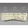 thumbnail image 3 of 104" Leather Reclining Sectional, 2 Power Recliners, Adjustable Lumbar Support & USB/Type-C Ports, 3 of 9