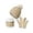 Beige, variant on Wehilion European And American Winter Knitted Warm Gloves Hats Scarves Three Piece Set With Thick Velvet And Hat