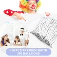 thumbnail image 2 of Globos YXYL 260 blancos, 100 piezas, largos de látex para modelar, 2 of 7