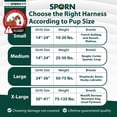 thumbnail image 2 of Sporn Easy-Fit Mesh Dog Harness, Breathable & Easy Dog Walking Harness, Turquoise, Small, 2 of 7