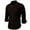Black, variant on Turilly Men's Fashion Casual Solid Color Long Sleeve Turndown Collar Blouse Shirt