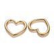 thumbnail image 3 of Ion Plating(IP) 304 Stainless Steel Linking Rings Heart Golden 28.5x32x2.5mm Inner Diameter: 22.5x24mm, 3 of 3