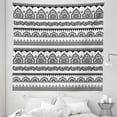 thumbnail image 1 of Ethnic Tapestry, Eastern Tattoo Design with Various Ornamental and Geometric Shapes Monochrome Style, Fabric Wall Hanging Decor for Bedroom Living Room Dorm, 5 Sizes, White Black, by Ambesonne, 1 of 1
