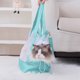thumbnail image 5 of Bolsa para gatos de malla de nailon transparente, portátil para mascotas, plegable, de un hombro, de bandolera, verde menta, 5 of 6