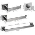 thumbnail image 7 of VELIMAX Premium Stainless Steel 4 Pieces Bathroom Hardware Accessories Set Wall Mounted Towel Bar Set, Brushed, 23.6-Inch, 7 of 7