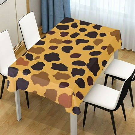 

ALAZA Leopard Design Rectangle Tablecloth Tablecover Dinning Table Cloth 60 x120
