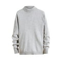 thumbnail image 2 of jsaierl Mens Sweaters Knit Crew Neck Stretch Solid Top Long Sleeve Dressy Casual Classic Pullover Sweater, 2 of 3