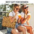 thumbnail image 5 of Large Capacity Tote Bag,Yellow and Black Of Leopard Print Handbag Fashion Luxury Tote Bag,15.7"x13"x 5.1" Inches,Laptop Compatible, 5 of 6