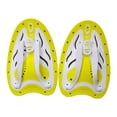 thumbnail image 3 of Aletas de mano para natación, accesorios, regalo, prácticas y portátiles para entrenamiento de natación. Amarillo S, 3 of 8