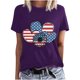 thumbnail image 2 of Fiudx Ofertas de La Semana Blusa de Manga Corta con Estampado de Moda para Mujer, Divertida Camiseta con Cuello Redondo, 2 of 4