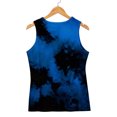 thumbnail image 6 of QASIEATN Women Print Daily Summer Shirts for Women's O Neck Tank Tops Print Blouse Sleeveless Workout Shirts Casual Loose Tees, 6 of 9