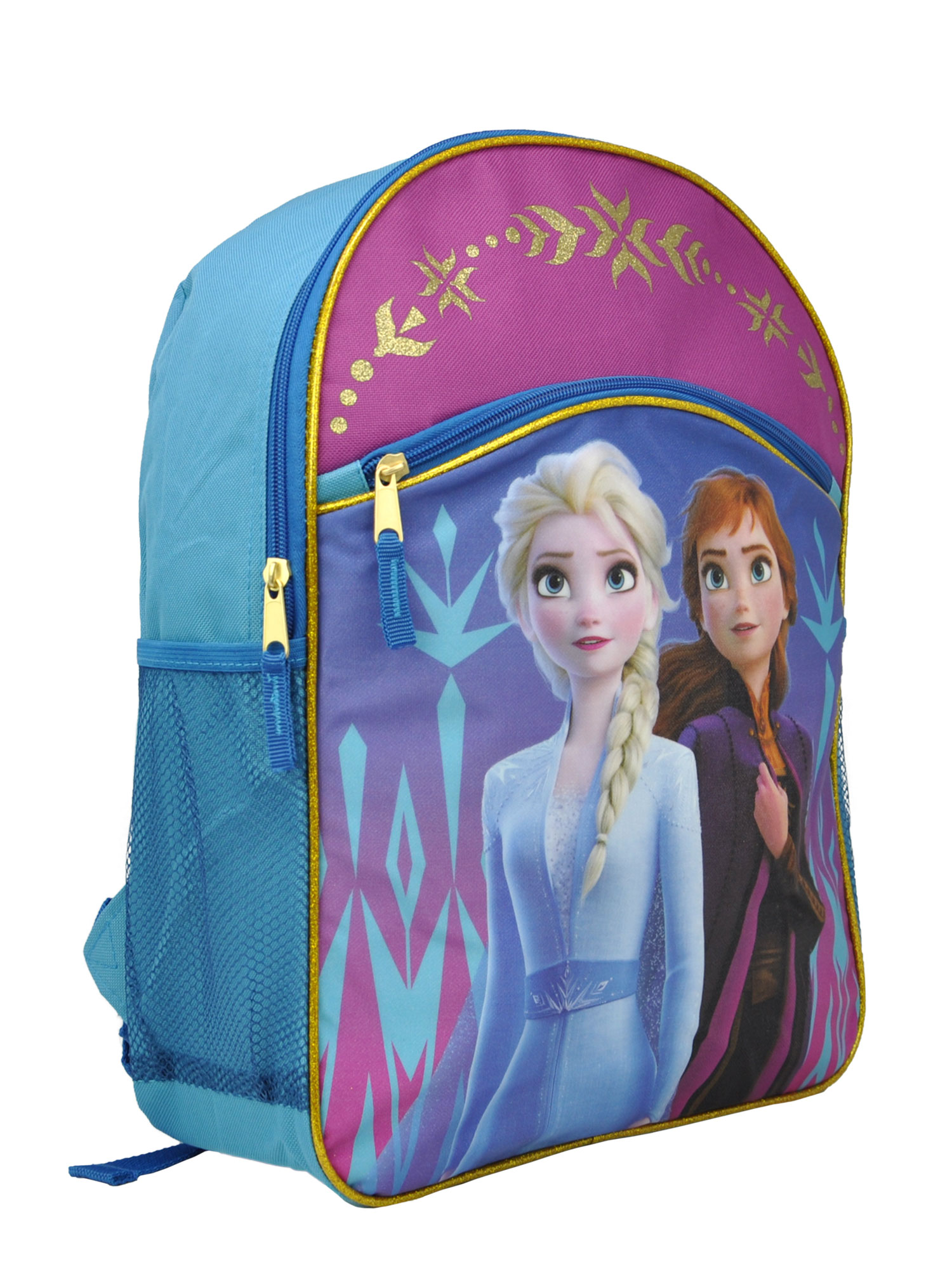 Disney Frozen II Elsa & Anna Large 16 Backpack Blue Purple - image 3 of 3