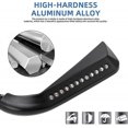 thumbnail image 4 of Espejo retrovisor lateral LED para motocicleta, color negro, con señal de giro de agua corriente para Sportster Softail Dyna Electra Glide y más, 4 of 5