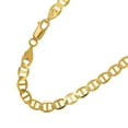 thumbnail image 3 of JewelStop 10k Solid Yellow Gold 3.2 mm Mariner Chain Bracelet, Lobster Claw - 7 Inches, 1.7gr., 3 of 5