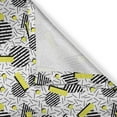 thumbnail image 6 of Ambesonne Geometric Valance & Curtain, Zigzag Chevron Circle, 55"x45", Yellow Black White, 6 of 6