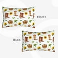 thumbnail image 3 of Haiem Pillowcase for Hair and Skin Queen - Rustic Western Charm Printed Soft Pillowcase with Envelope Closure-20"x30", 3 of 8
