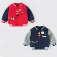 thumbnail image 4 of Esaierr Baby Boys Girls Baseball Jacket Newborn Winter Coat Cotton Long Sleeve Baby Clothes for 6M-3Y, 4 of 5