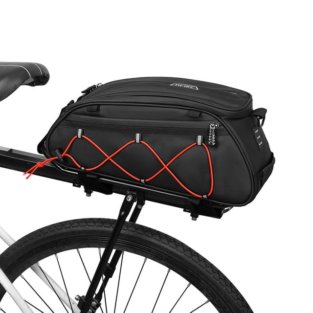 Waterproof Bicycle Rear Seat Bag Cooler Bag Bike Rack Bag Trunk Bag Cycling Cargo Luggage Bag Pannier Shoulder Bag