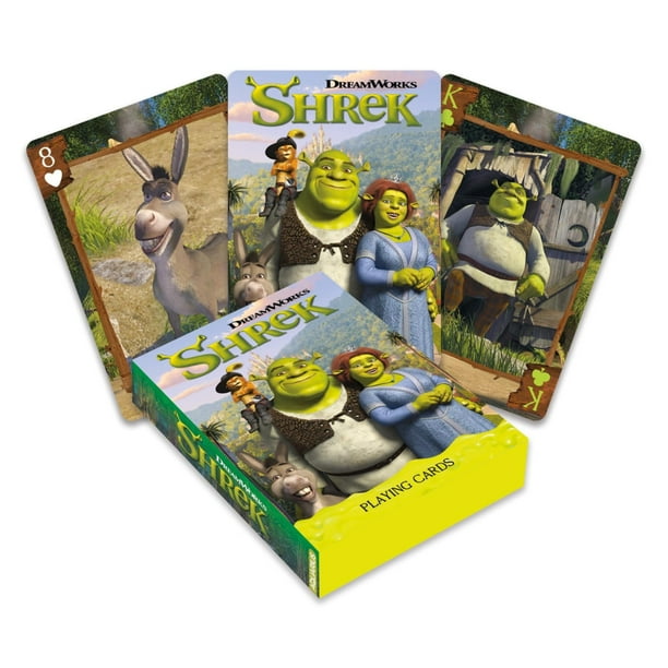 Baraja de cartas con temática de Aquarius Shrek con licencia oficial