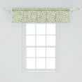thumbnail image 2 of Ambesonne Flower Window Valance, Flourishing Country Flowers, 54" X 12", Green Yellow and Cream, 2 of 3