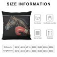 thumbnail image 5 of Boxing Black Horse Pillowcase for Body Pillow Long Soft Throw Pillow Case Cover for Bed Couch, 5 of 5