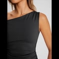 thumbnail image 4 of Tops de Verano con Hombros Descubiertos para Mujer, Camisetas para Salir, Top Corto Sin Mangas, Ropa de Moda, Conjuntos de 2025 Negro XL, 4 of 9