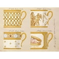 thumbnail image 3 of Honore 18x15 Black Modern Framed Museum Art Print Titled - Quatre tasses avec fond dor, ca. 1800-1820, 3 of 5