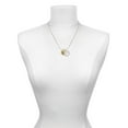 thumbnail image 3 of Delight Jewelry Goldtone Large Disc Letter - U - 3/4'' To the World You are a Mother Locket Necklace, 3 of 4