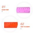 thumbnail image 3 of Masteelf 3pcs Drawing Straight Ruler Office Geometry Ruler Office Ruler Precise Ruler Design Drawing Tool Drafting Tool Students Must Have, 3 of 8
