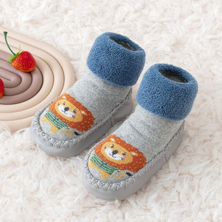 JDEFEG Toddler Slippers Size 9 Fashion Autumn and Winter Cute Boys