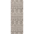 thumbnail image 6 of BoutiqueRugs Warroad Farmhouse Black and White Soft Neutral Runner Rug - Boho Oriental Medallion Small Carpet for Bedroom, Living Room, Dining Room -Charcoal, Black, Cream - 2' x 2'11", 6 of 16
