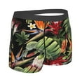 thumbnail image 3 of Kll Watercolor Tropical Flowers Men'S Cotton Boxer Briefs Underwear-Xx-Large, 3 of 9