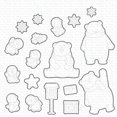 thumbnail image 1 of Troqueles de corte de alce feliz decoración de colección de recortes plantilla de grabado DIY Navidad trineo alce sellos transparentes hechos a mano, 1 of 4