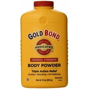 4 Pack - Gold Bond Body Powder Medicated 10 oz Each (Talc-Free)