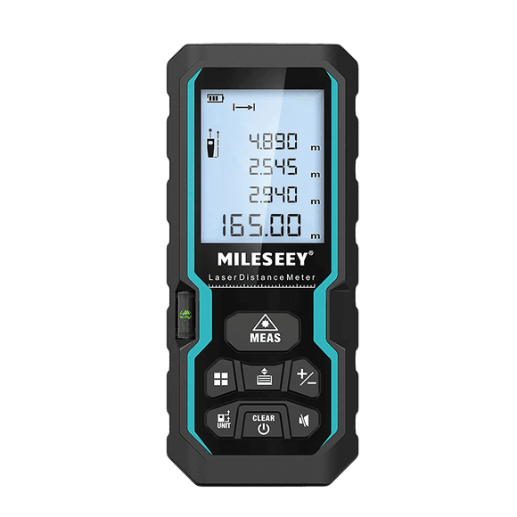 S6 Laser Distance Meter 120m, Rangefinder with Level Bubble , LCD Display with Backlit, Measure Tools for Home